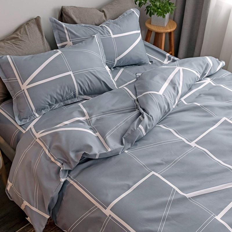 Juego de sábanas, funda de edredón y cubrecolchón para otoño e invierno