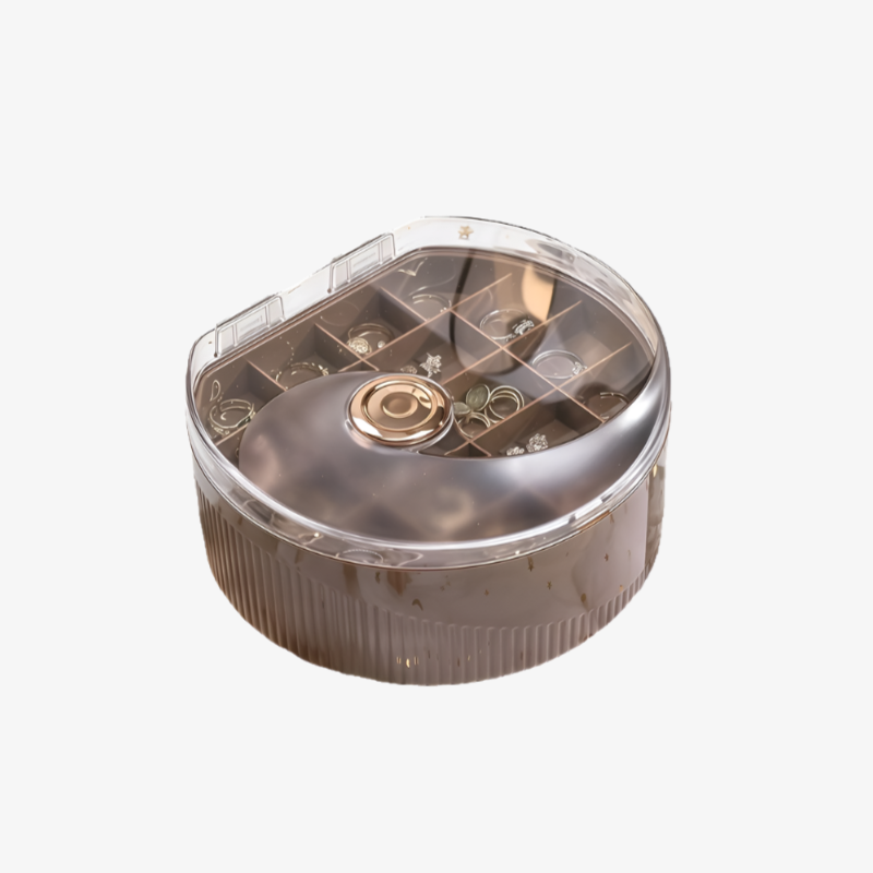 シンプルなジュエリー収納ボックス 軽量 高級 高級 イヤリング イヤリング ネックレス 便利な二層ジュエリーボックス