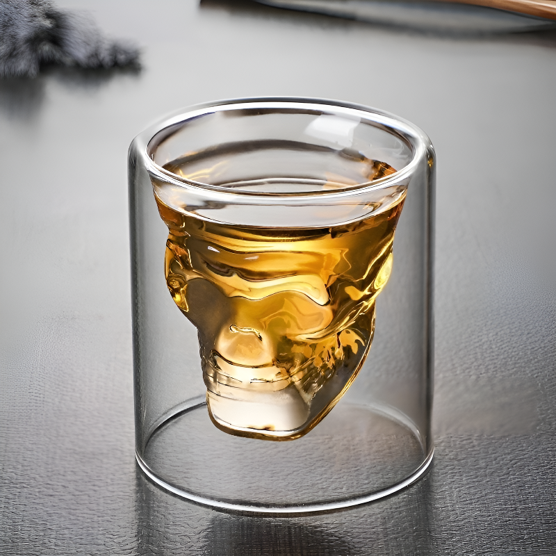 Doppelwandiges transparentes Glas