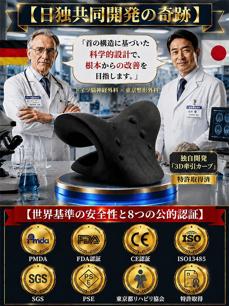 【黄金カーブへ】ネックストレッチャー