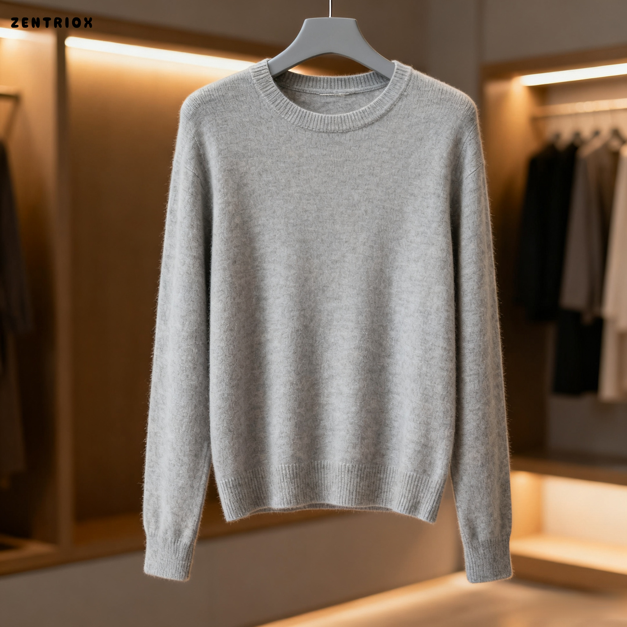 여성 가을 ​​겨울 신상 스웨터 니트 스웨터 하이엔드 레이지 스타일 긴팔 상의