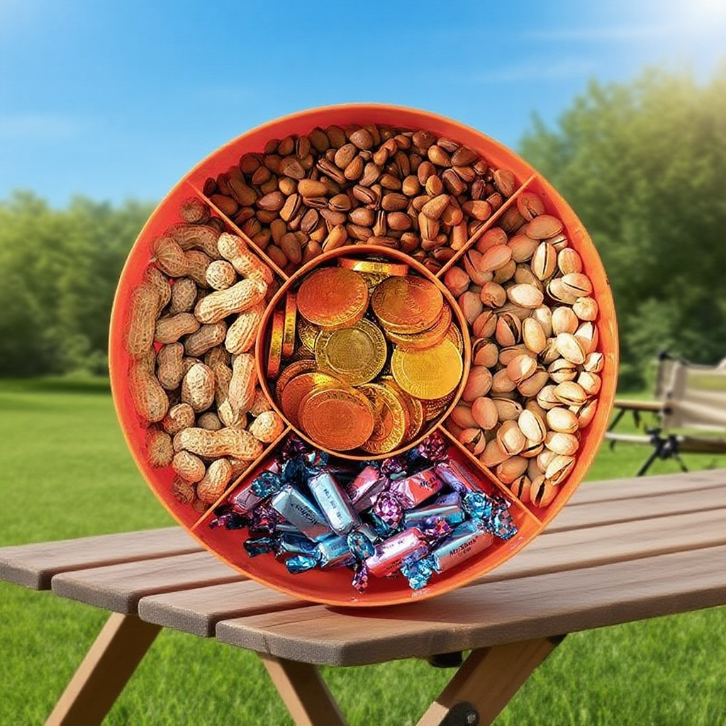 뚜껑이 있는 건조 과일 보관 상자