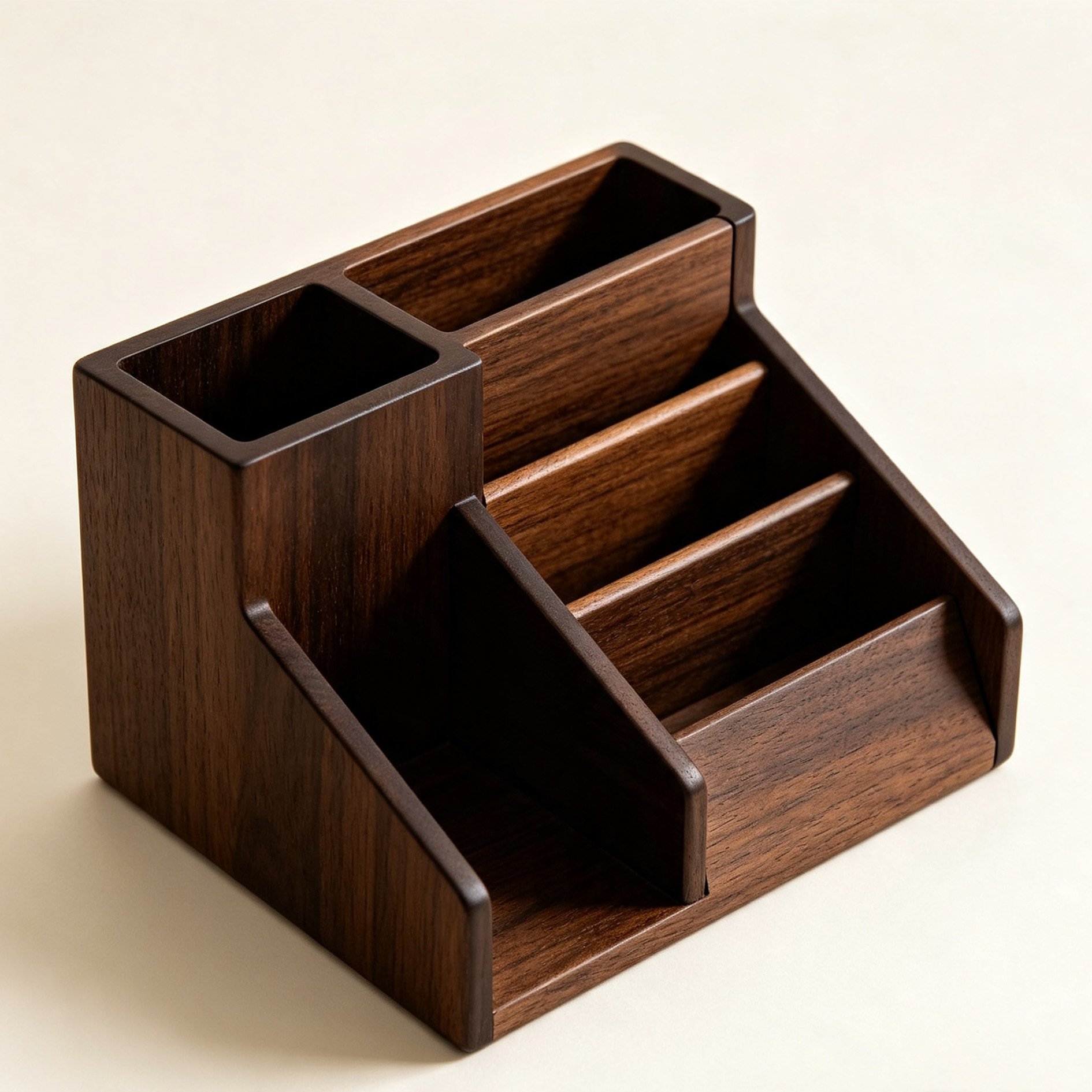 Walnut wood storage box