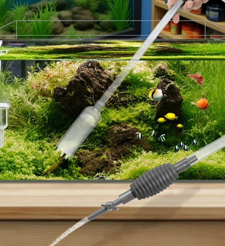 Limpieza eficiente de pecera sin esfuerzo