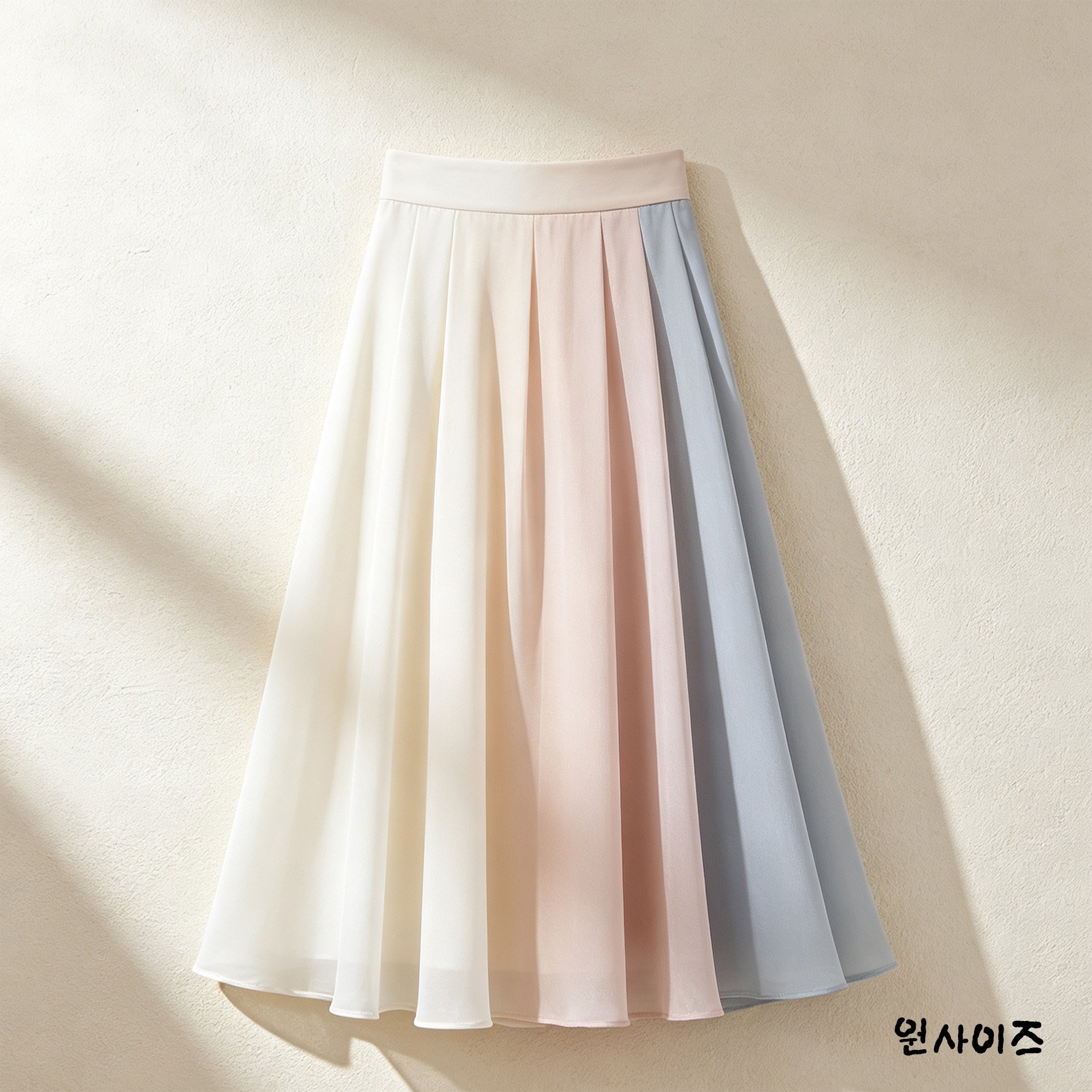 데이트룩에 잘 어울리는 시폰 롱 스커트
