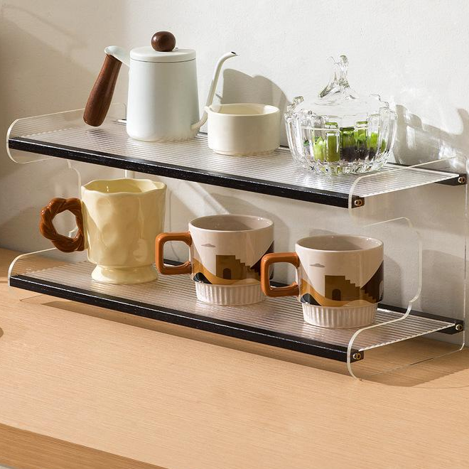 家庭用デスク整理ラック 多層式収納棚 書斎・食卓用分層ラック