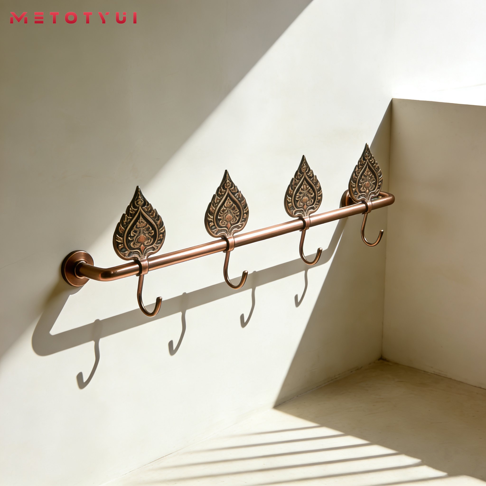 ราวแขวนผ้า/ราวแขวนในห้องน้ำแบบไม่ต้องเจาะ (แพ็ค 2 ชิ้น)