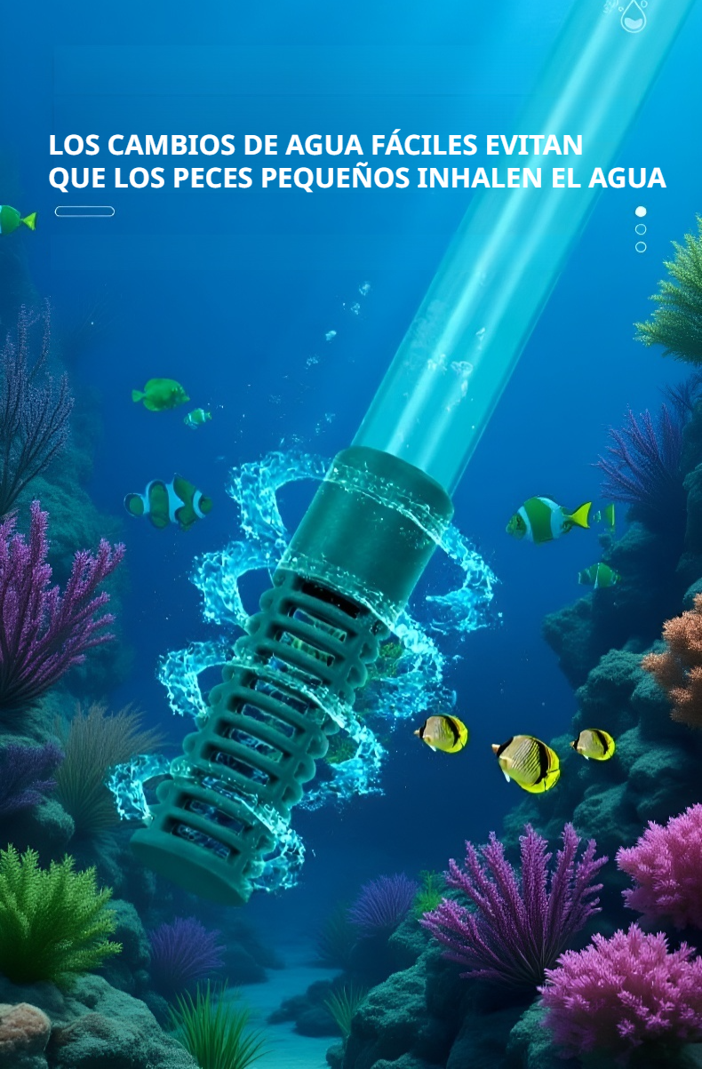 Herramienta práctica para mantenimiento de peceras