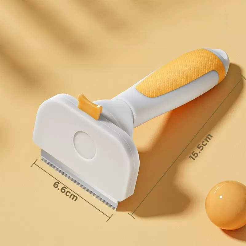 Pet rounded blade hair removal comb