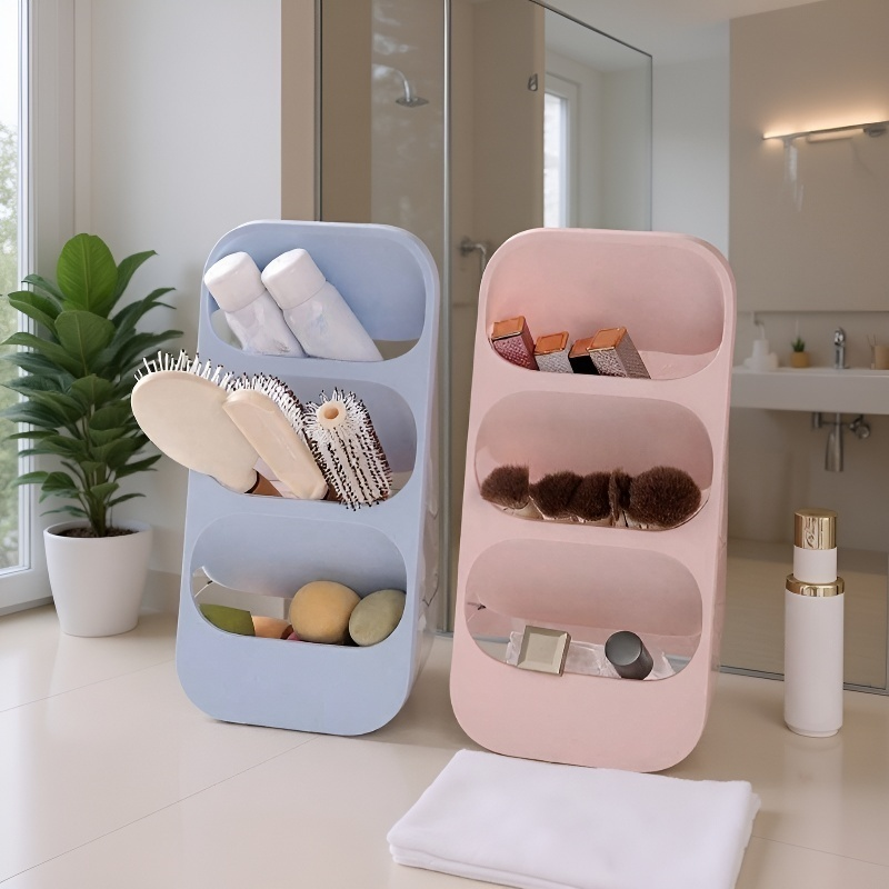 Three-layer compartmentalized storage box