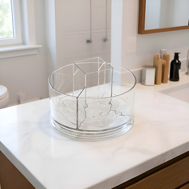 Luxus vízfodrozódásos forgó tárolódoboz