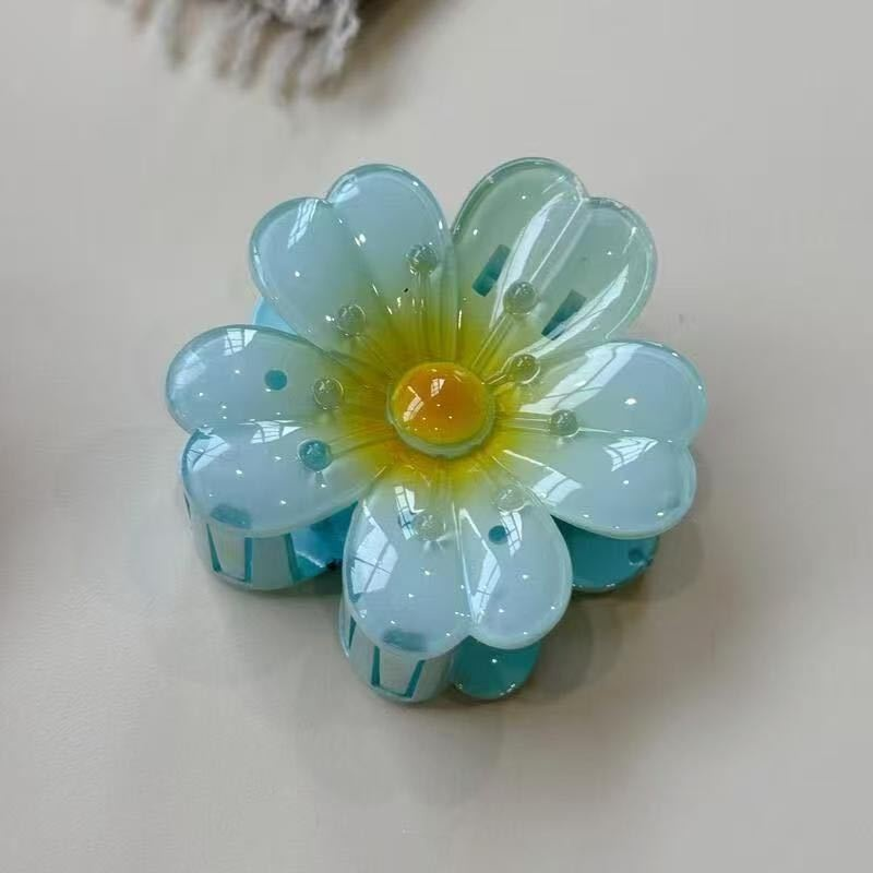 度假雞蛋花後腦勺盤發側抓夾