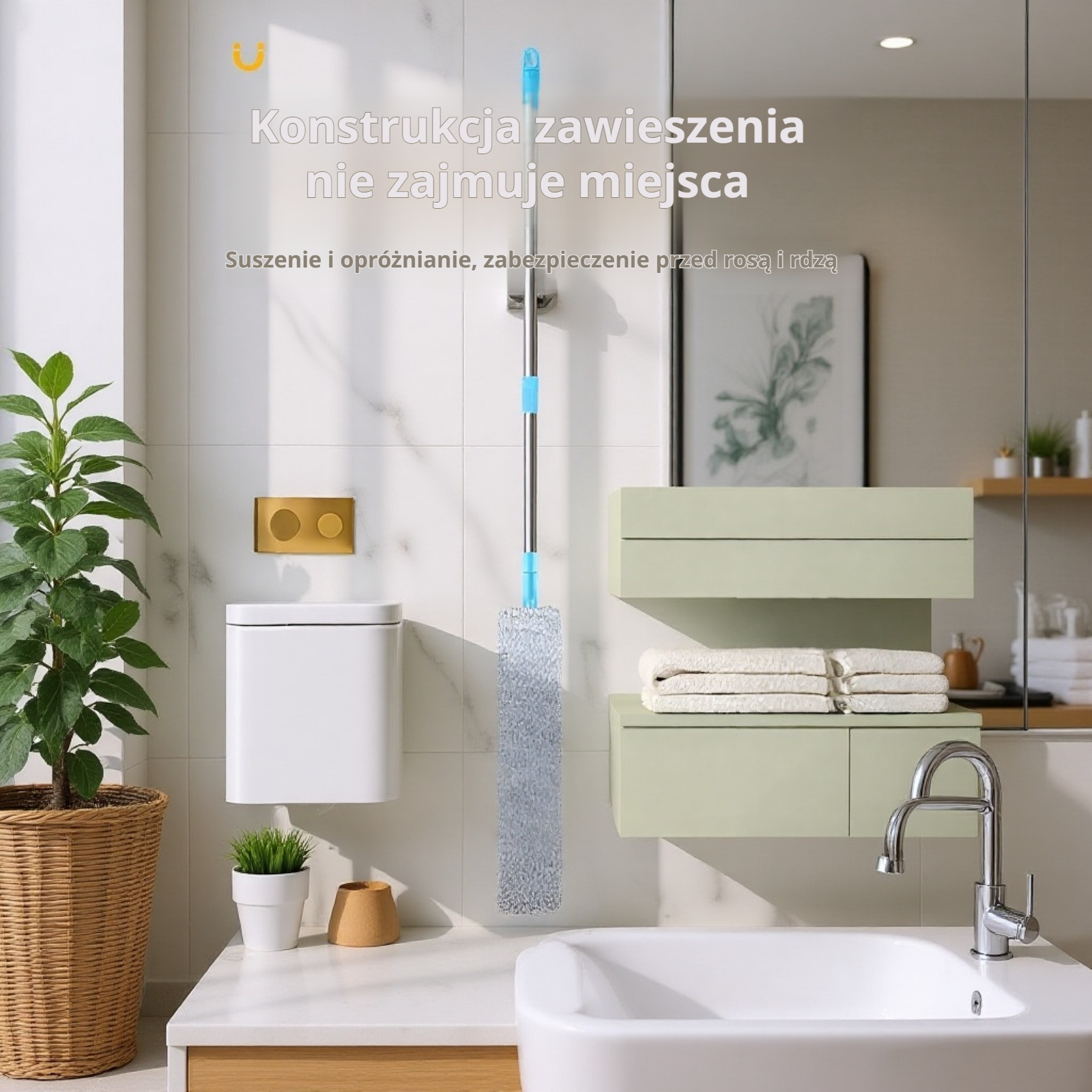 Łatwa w użyciu szczotka do czyszczenia powierzchni