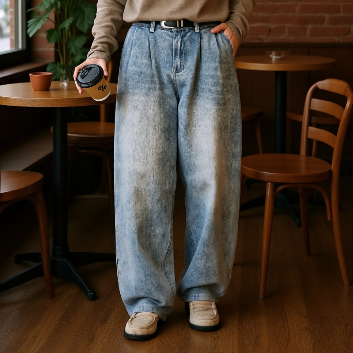 Bequeme Vintage Jeans mit klassischem Schnitt