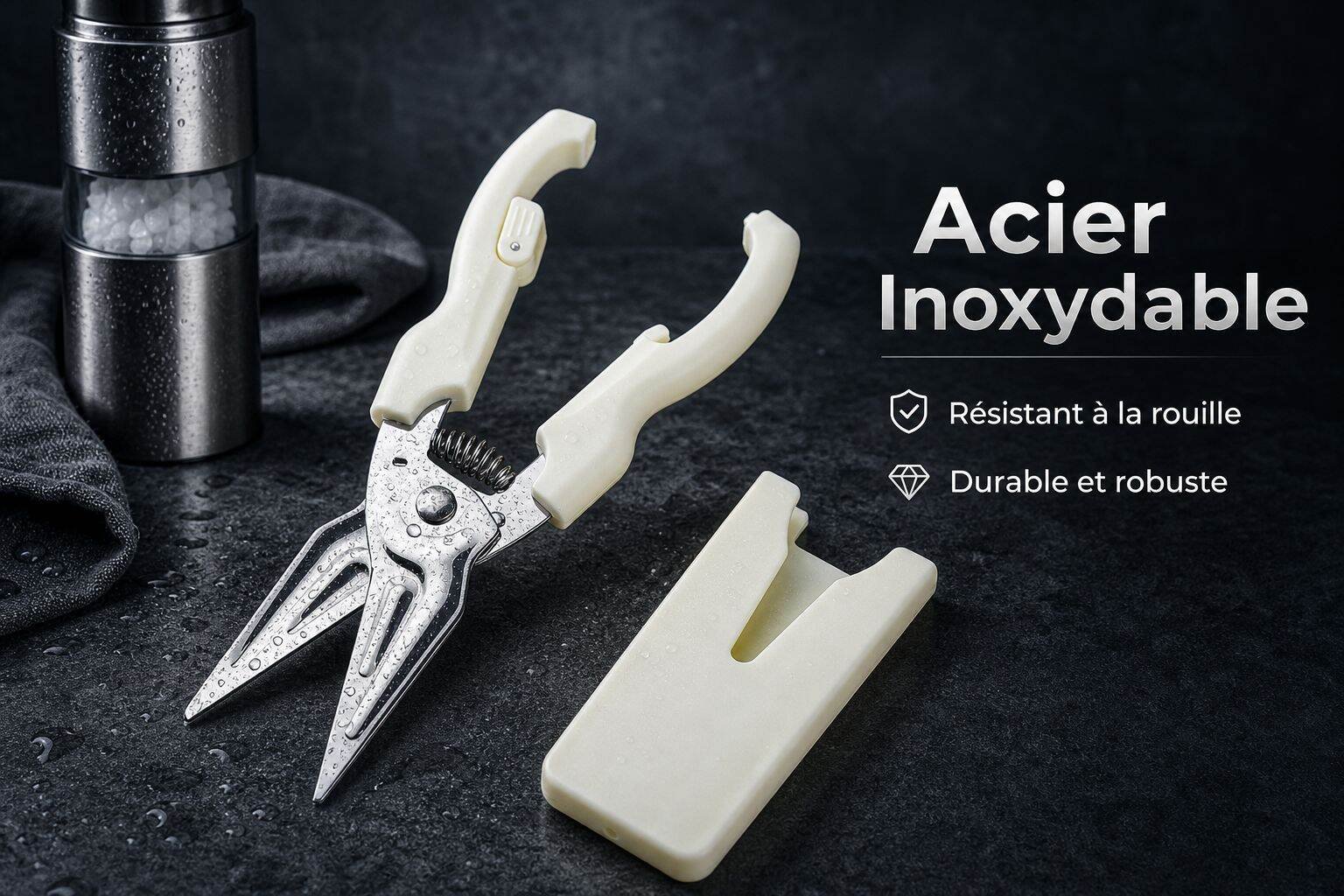 Ciseaux polyvalents en acier inoxydable