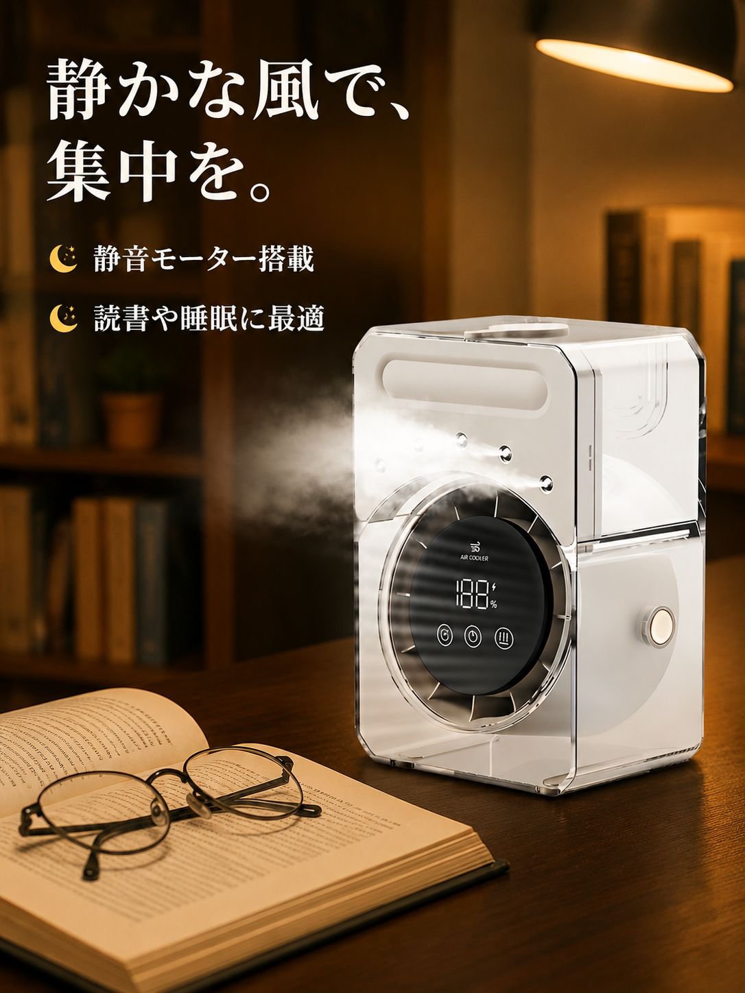 卓上ミスト冷却ファン