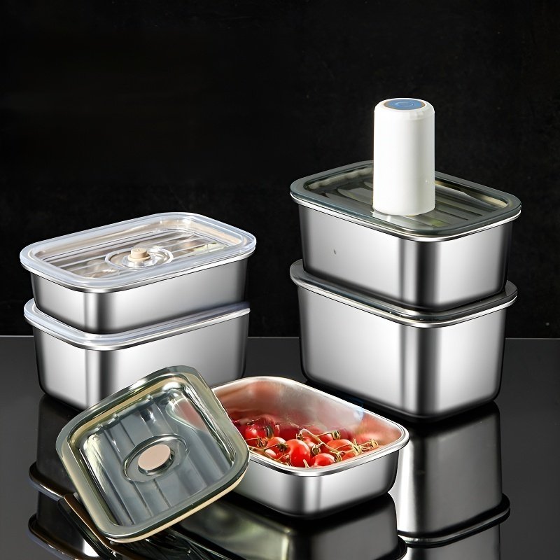 Portable Food Grade Stainless Steel Lunch Box