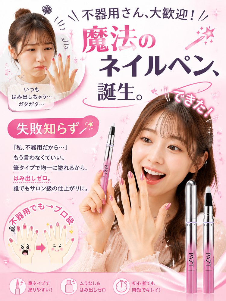 1本6役マグネットネイルペン - detail 8