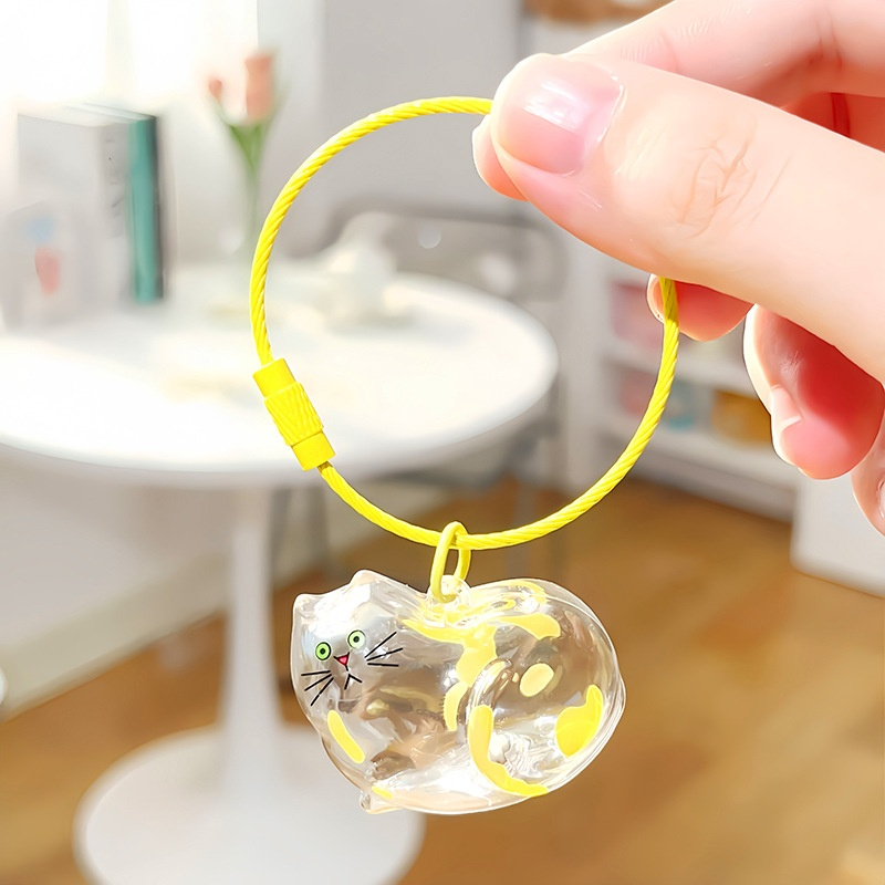 Porte-clés bouteille transparente de conservation de poils, souvenir pour animaux