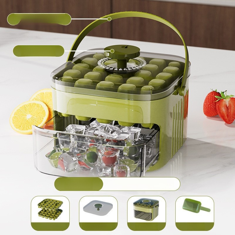 易脫模塑膠大容量儲冰按壓冰格