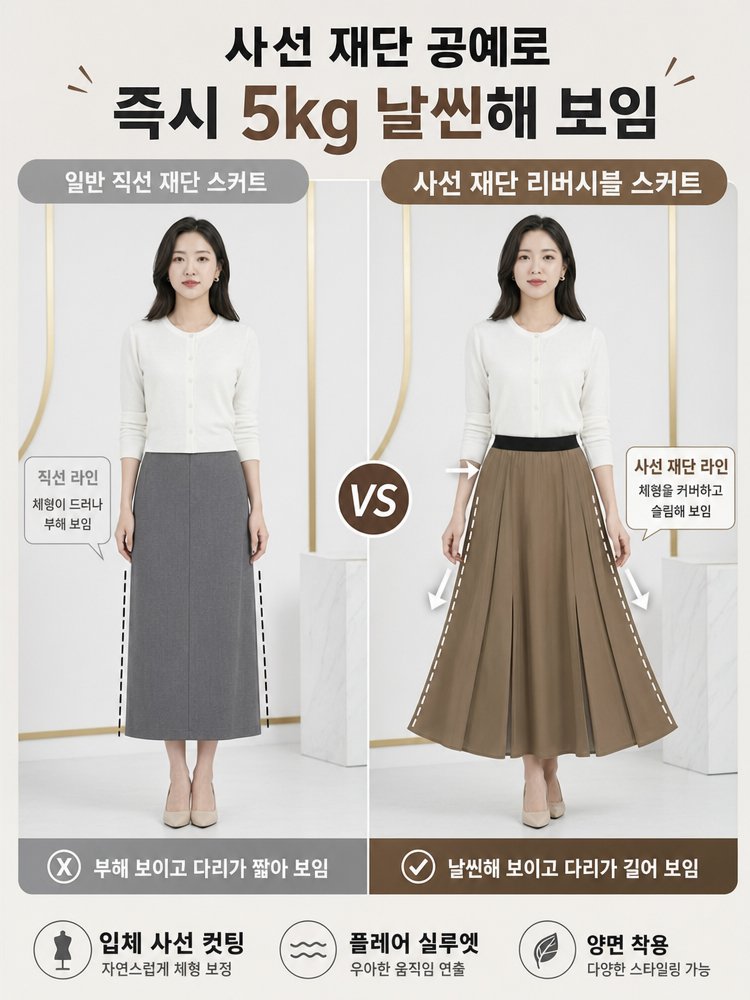 하이웨스트 사선 컷 시스루 포인트 롱 스커트