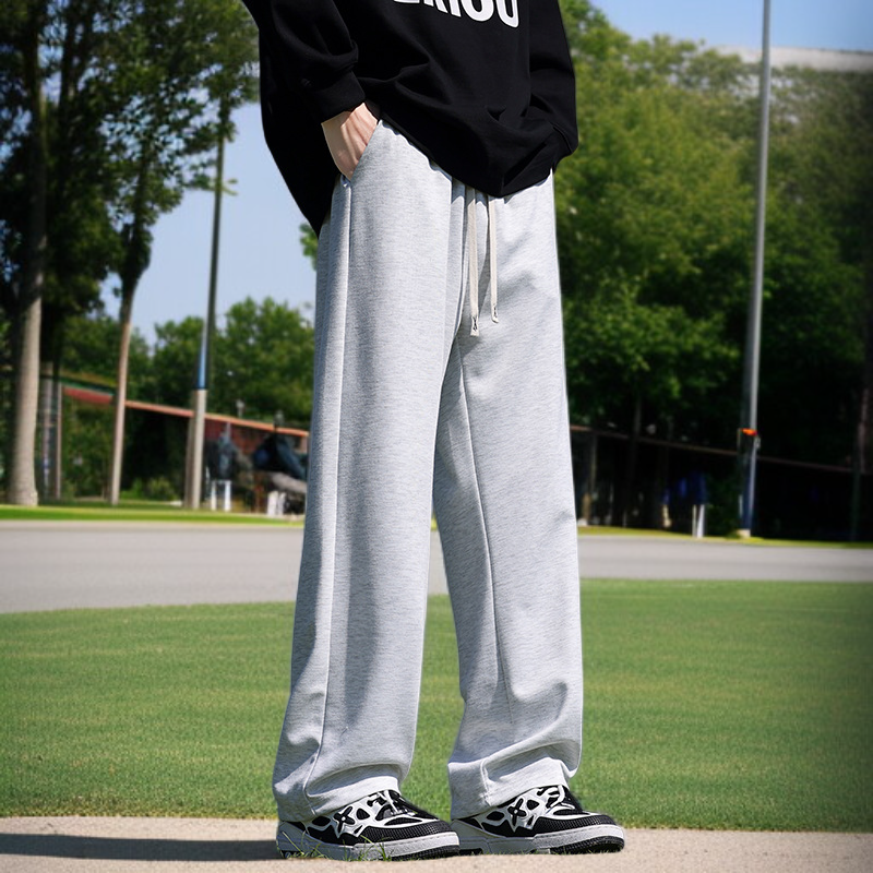 남자 봄가을 와이드 일자 트레이닝 팬츠 일자 팬츠