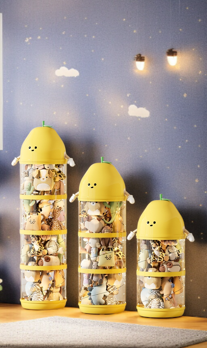 업그레이드 수납통 전시 컬렉션 진열대 전체 모습