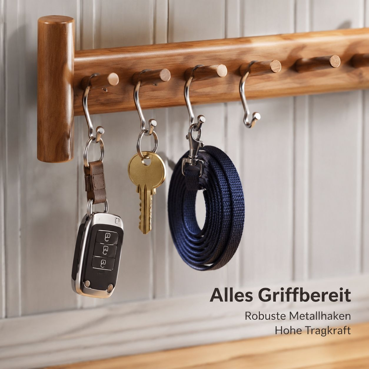 Schlüsselbrett aus Holz für den Eingangsbereich