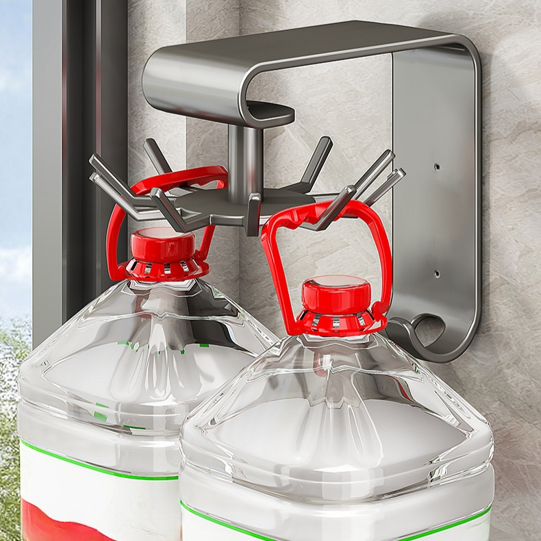 Multifunktionaler Wandhaken mit Drehfunktion – Aufbewahrungsregal für Küche, ohne Bohren