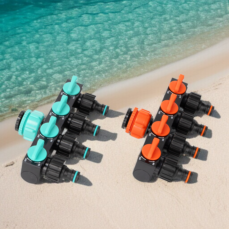 5통 4로 1구 이음매 분수기 수도관 세차 수도관 스위치 부착 분류 5통 수도꼭지 커넥터