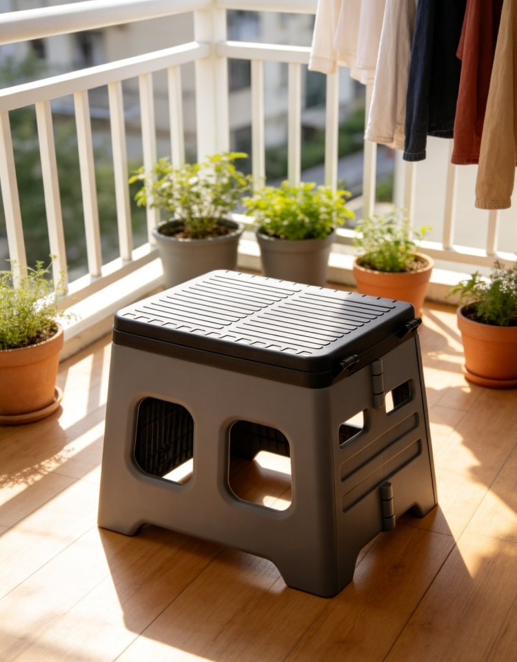 Easy-to-carry folding toilet for road trips