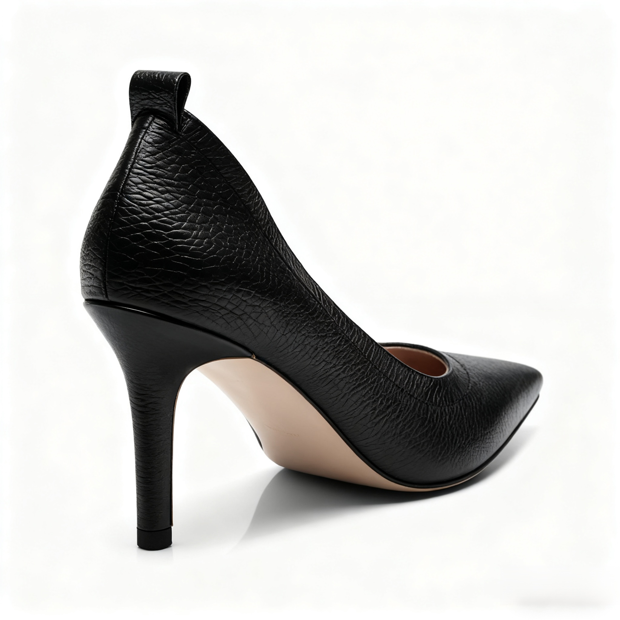 女性用ファッショナブルで多用途なトップグレイン牛革のポインテッドトゥシングルシューズ