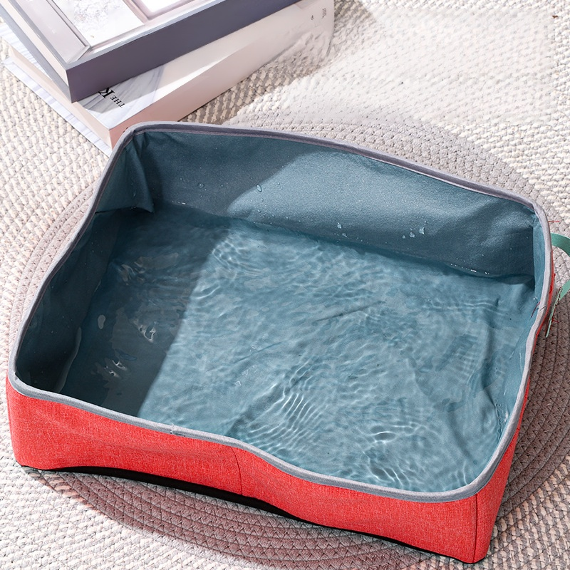 Foldable waterproof cat litter box