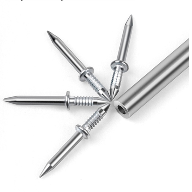 跡が残らないホーン型ピン　化粧パネル・壁・巾木用固定ピン