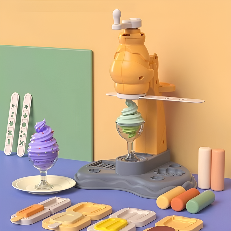 ชุดเครื่องปั้นดินเหนียวสำหรับทำไอศกรีมและบะหมี่