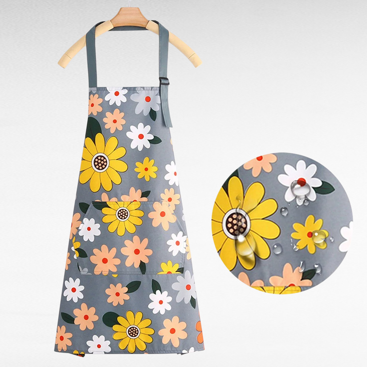 クールエアエプロン 外作業服 薄手タイプ 夏用新製品 耐摩耗 家庭用キッチン 手拭き可