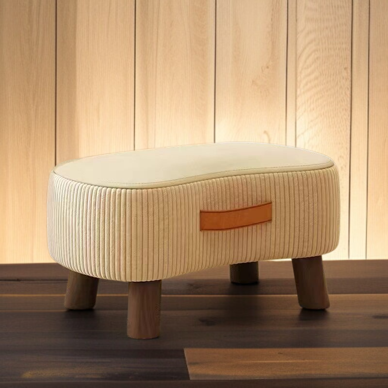 Massivholz Schuhwechselhocker mit ergonomischem Design