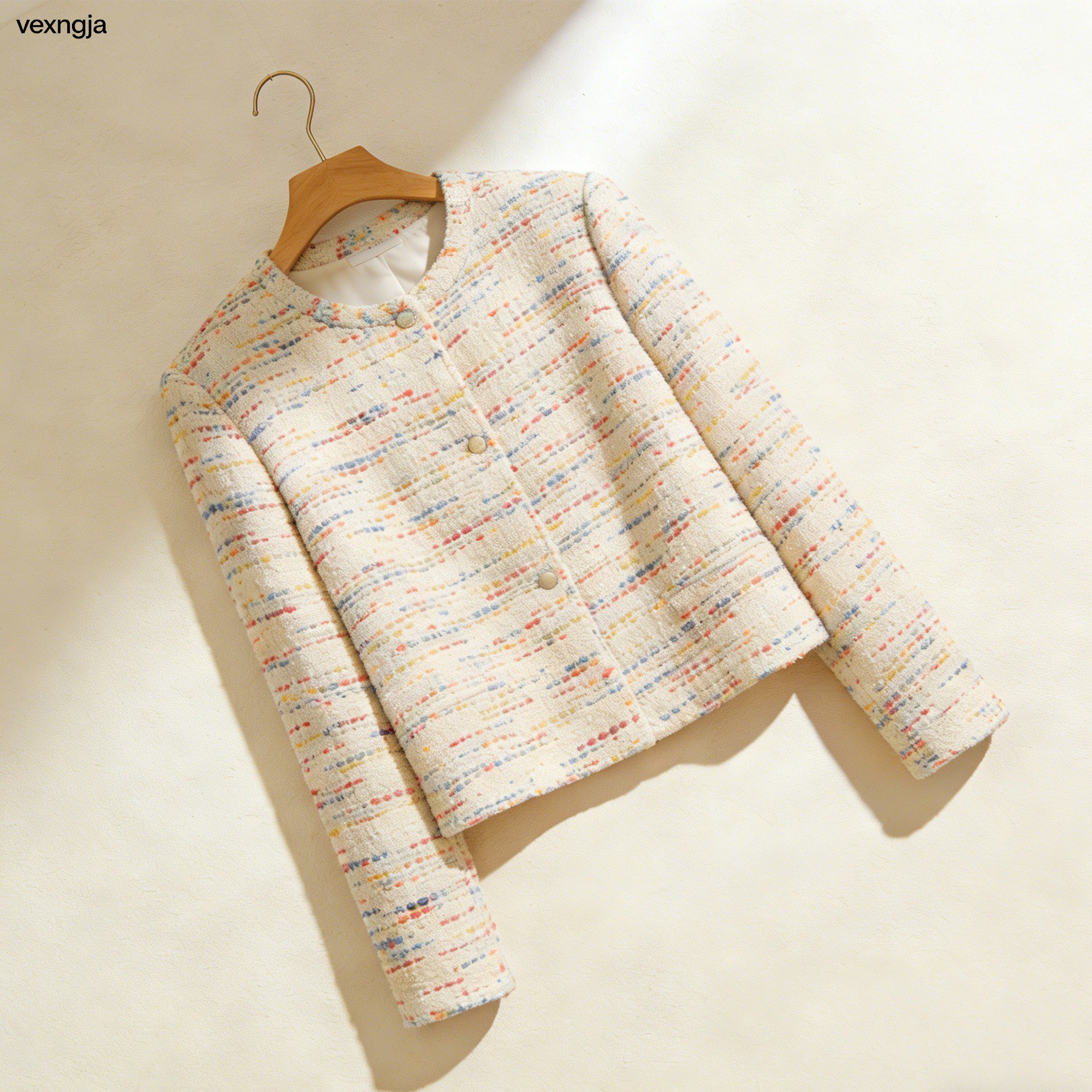 Front view of simple and stylish coat