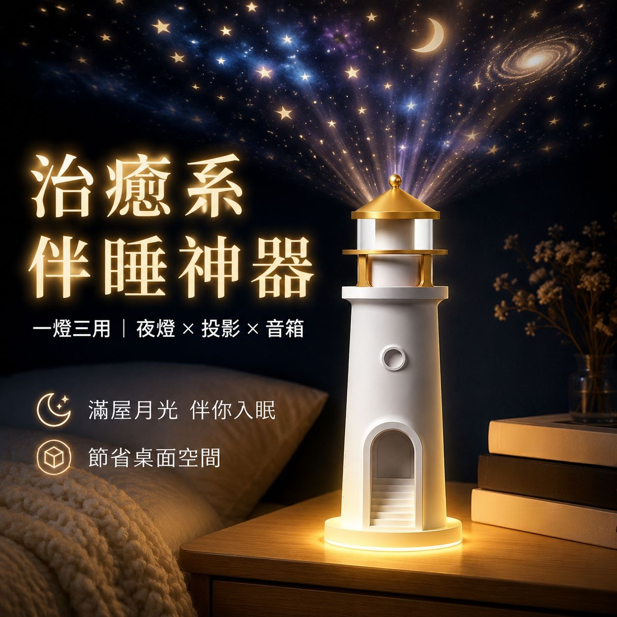 臥室裝飾氛圍燈助眠神器