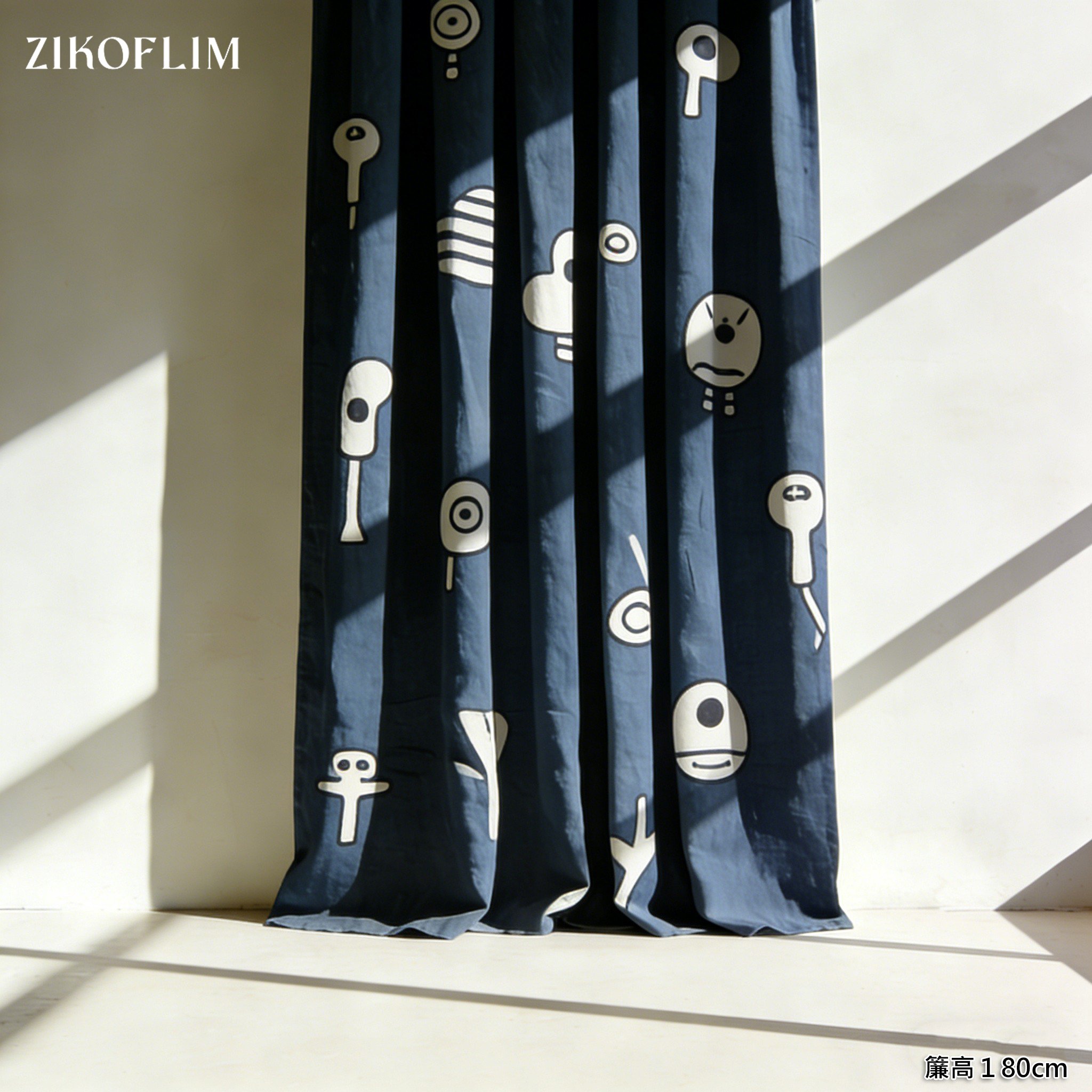 臥室使用繽紛花園窗簾的溫馨氛圍