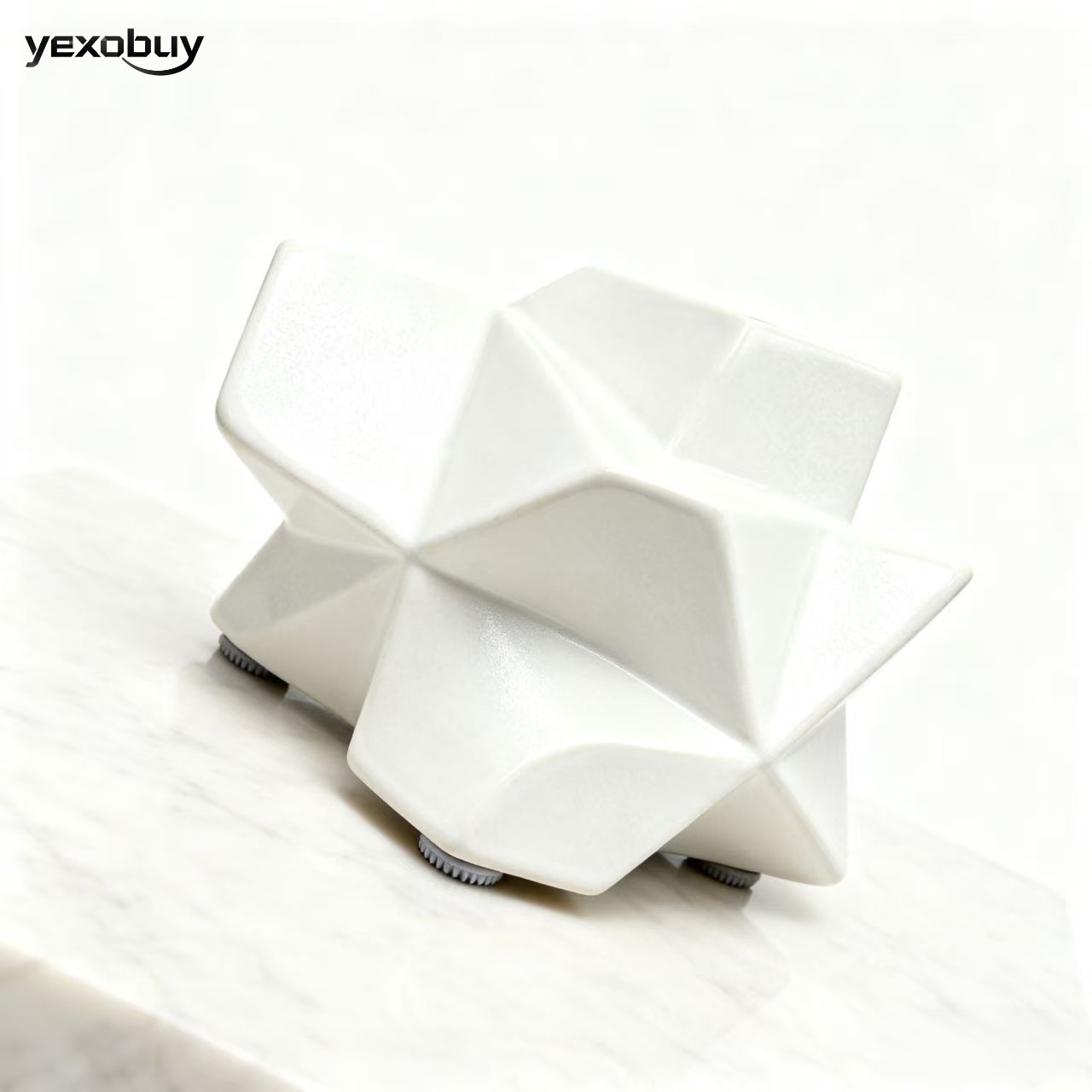 기하학적 세라믹 장식품 (3개)