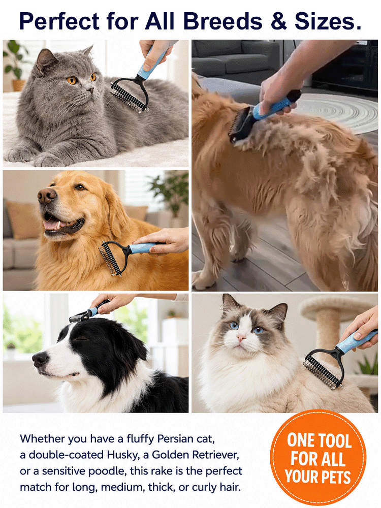  Give Your Pet the Gift of Gentle Grooming--PetSmooth™ Brush 