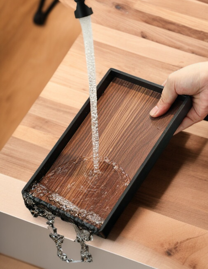 木製デザインの包丁ラック