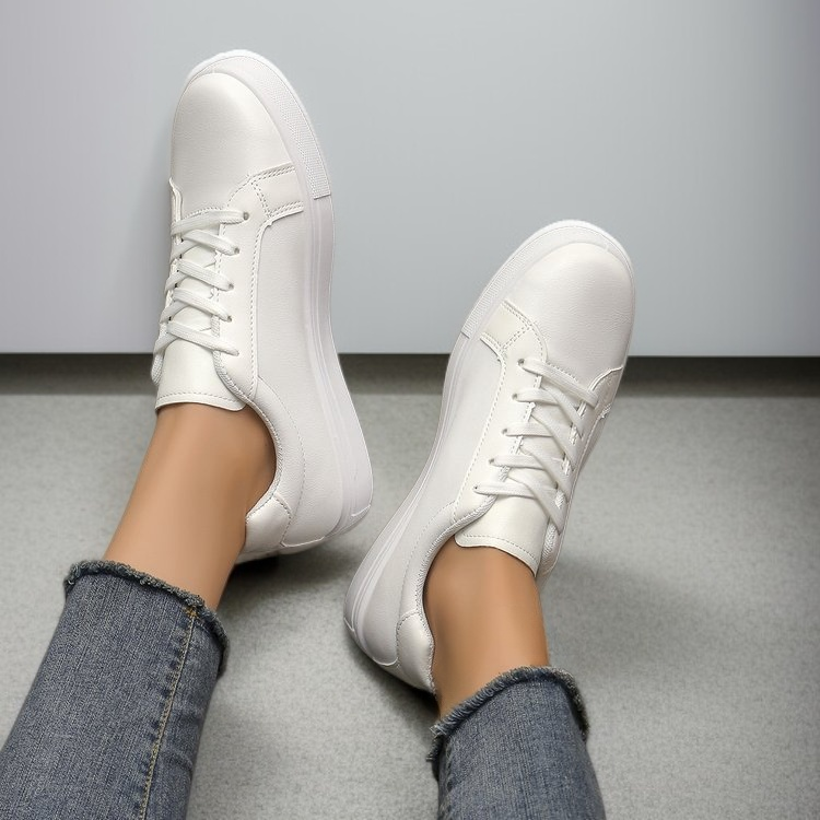 편안한 여성용 화이트 슈즈 밑창 디자인