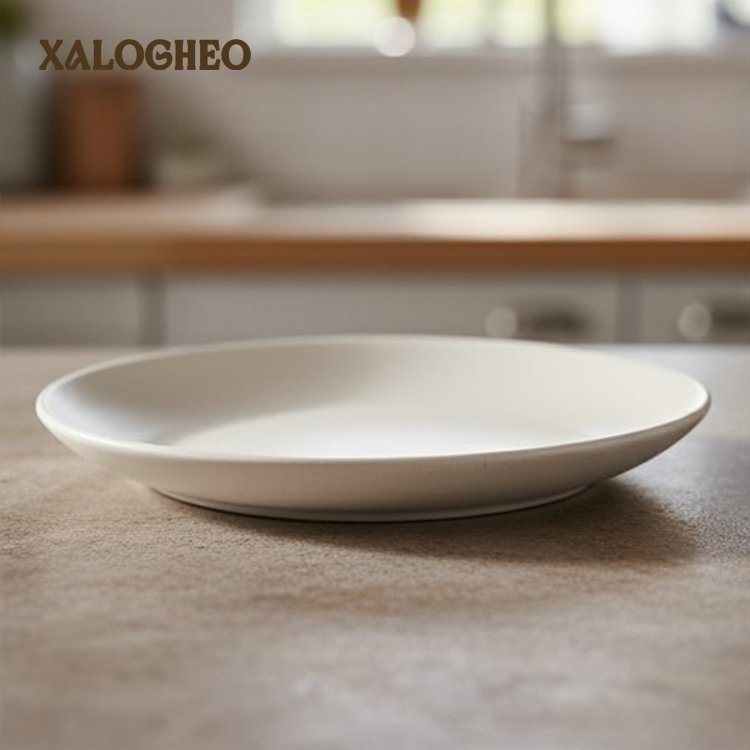 식탁 위에 놓인 세라믹 접시 3종 세트