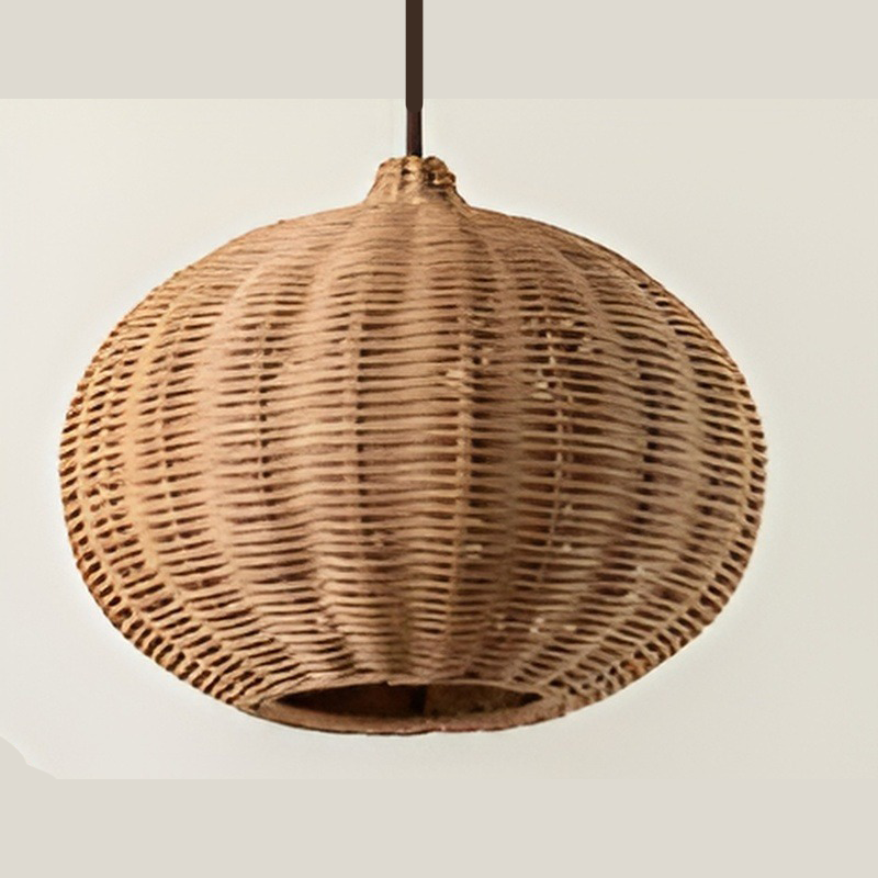 ラタン製装飾シャンデリア