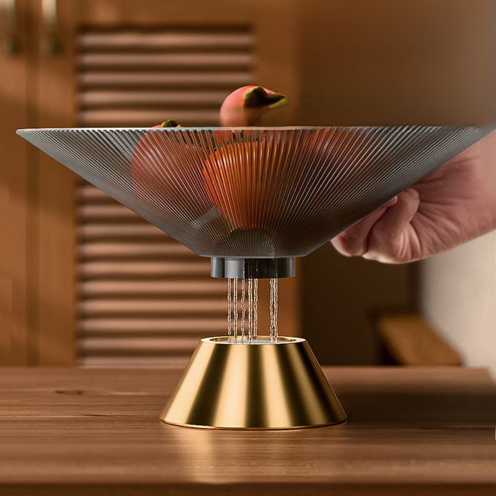 การสะเด็ดน้ำจานผลไม้มีก้าน