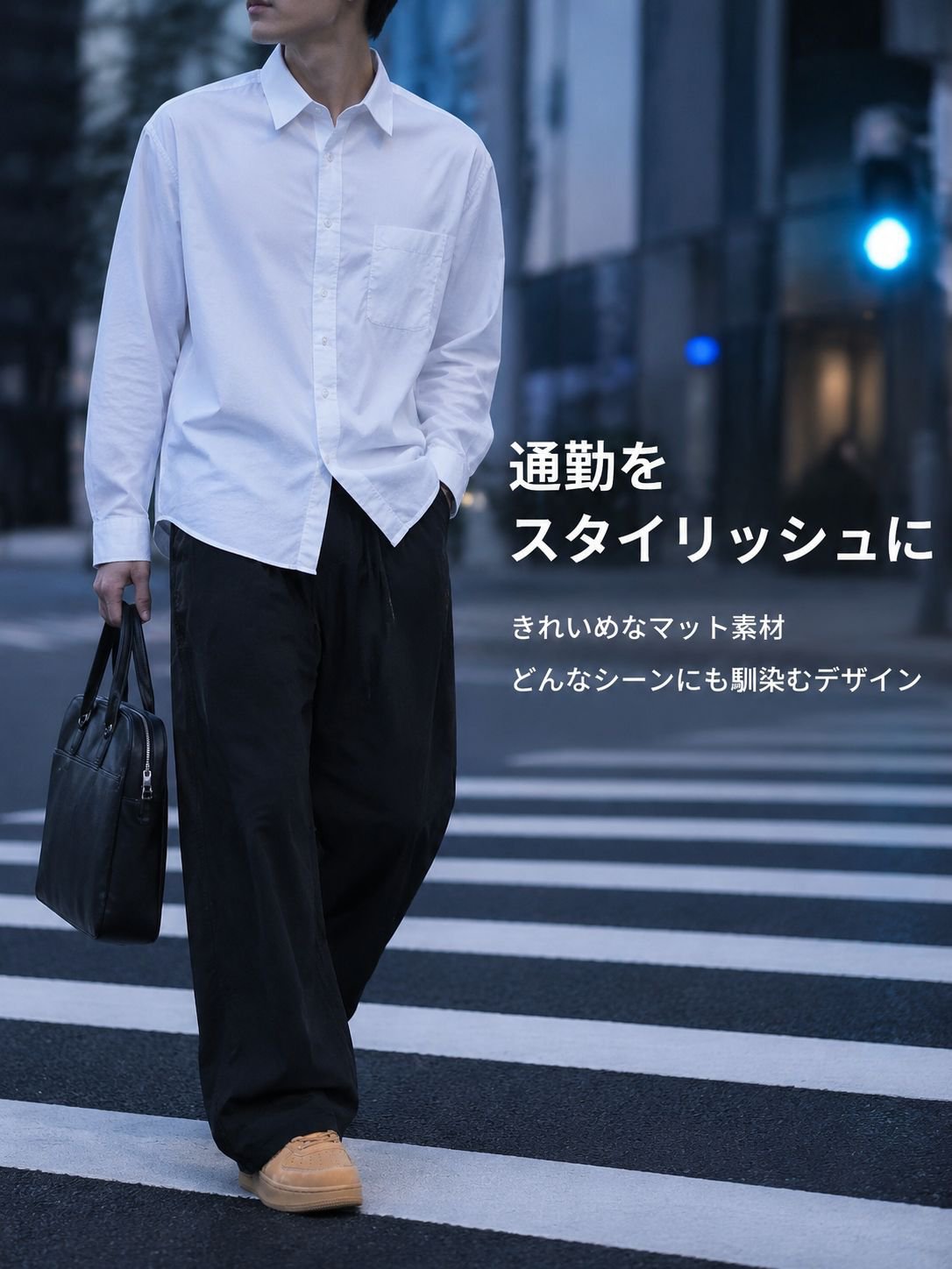 シンプルなデザインのスポーツパンツ