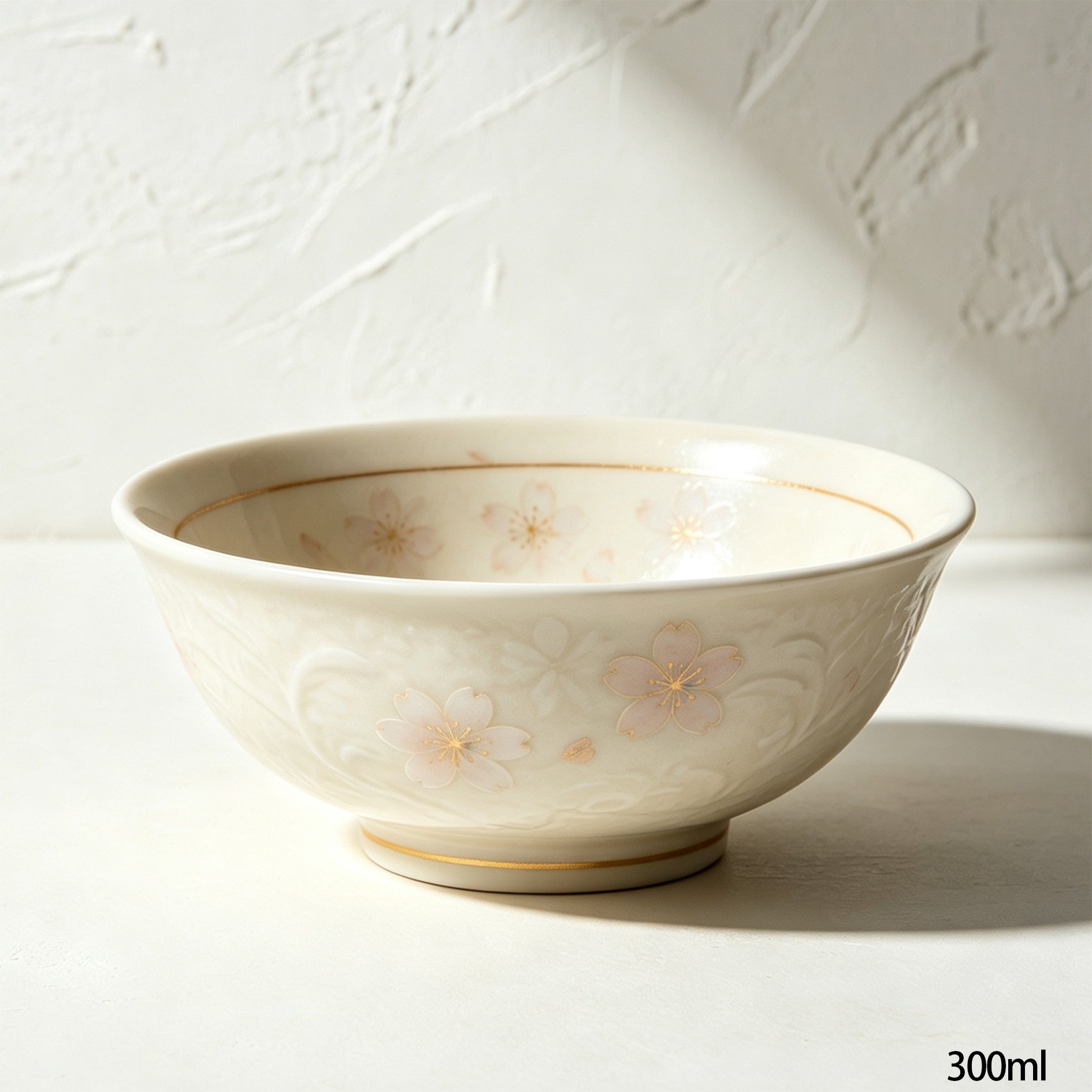 春を感じる桜柄のご飯茶碗