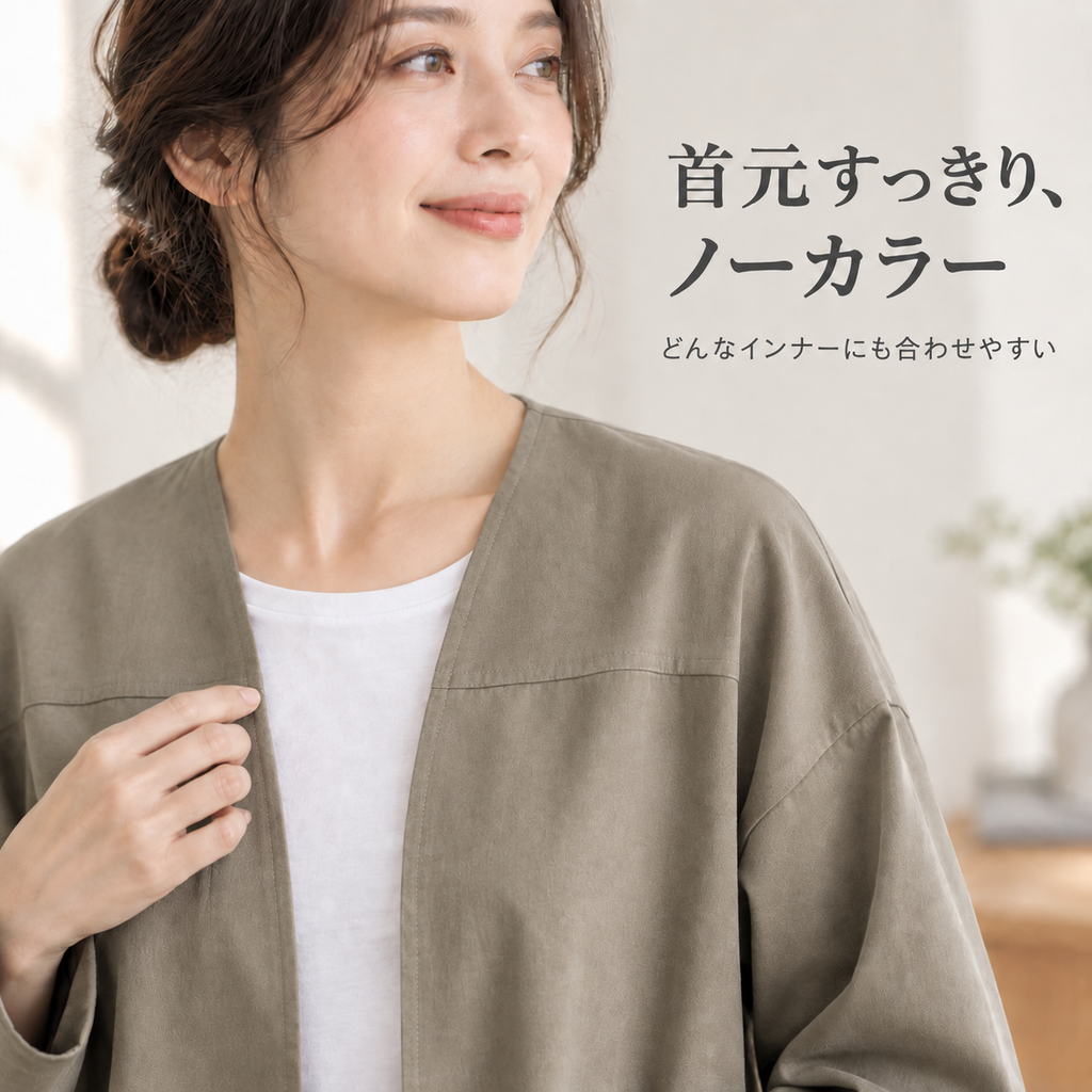 春秋日本風シンプル通勤ジャケット